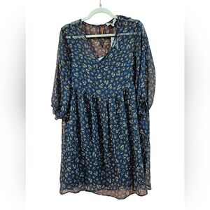 Amour Vert Sheer Floral Dress, Size XS, NWT